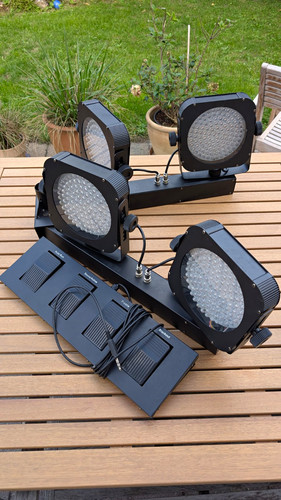 Led lichtanlage klappbar 4x - led,